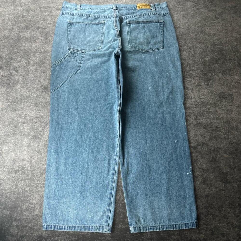 Vintage FUBU The Collection Men’s 48 Carpenter Jeans Blue Baggy Y2K 90s Hip Hop